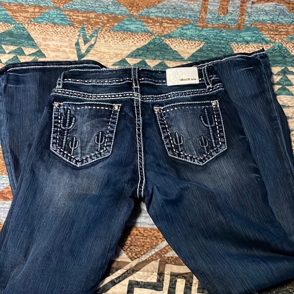 Grace in LA Jeans with cactus detail
